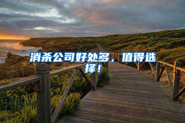 消殺公司好處多，值得選擇！