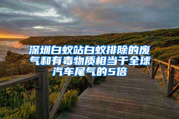 深圳白蟻站白蟻排除的廢氣和有毒物質(zhì)相當(dāng)于全球汽車(chē)尾氣的5倍