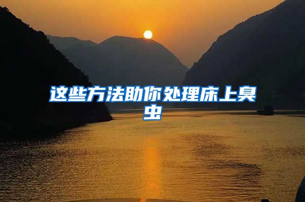 這些方法助你處理床上臭蟲(chóng)