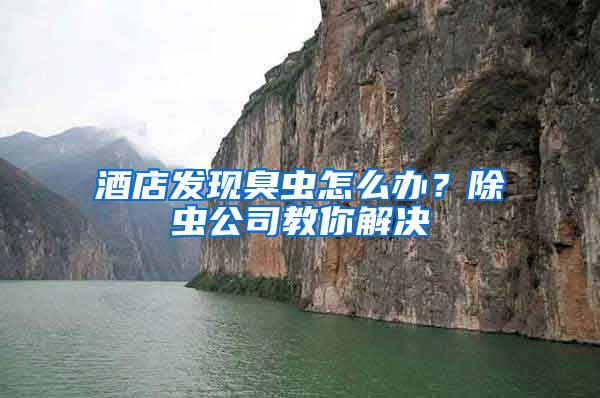 酒店發(fā)現(xiàn)臭蟲怎么辦？除蟲公司教你解決
